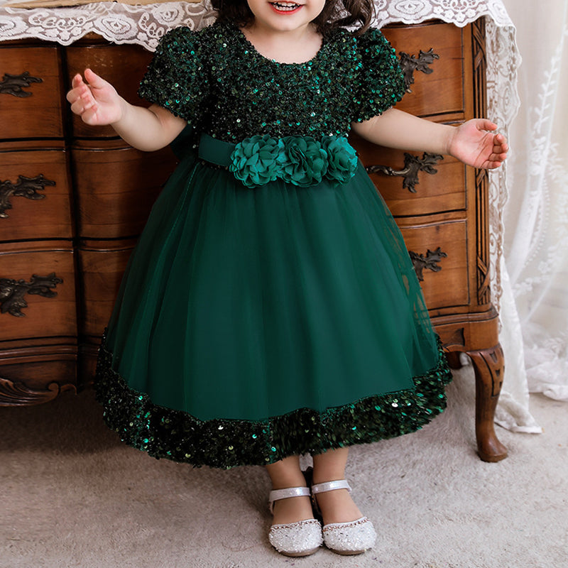 Kommunionkleid für Mädchen, Festkleid für Kleinkinder, Taufe, Geburtstagskleid für Prinzessinnen 