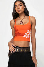 Chic Comfort Floral Print Cami Top