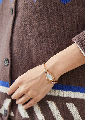 Cárdigan de punto con cuello redondo y estampado de café italiano para primavera 