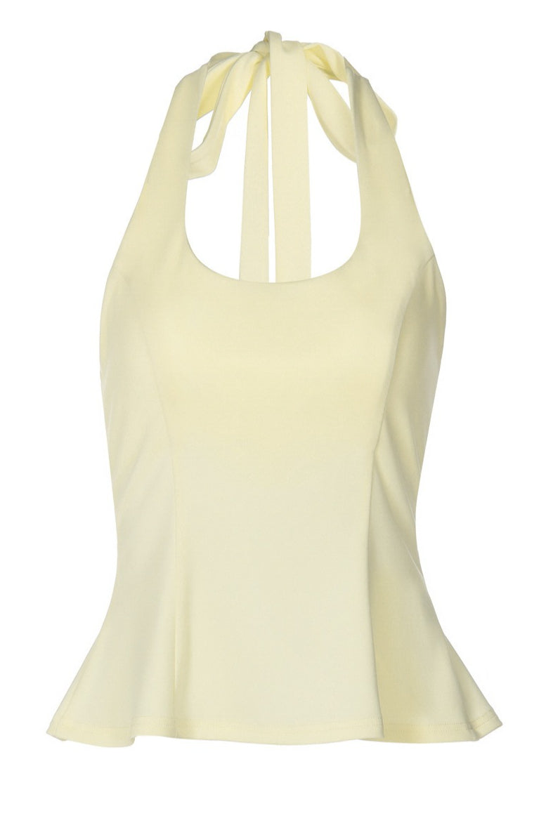 Slim Tie Back Sexy Halter Top