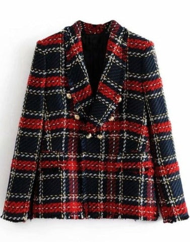 BLAZER DE CUADROS CHIC LUCIA 