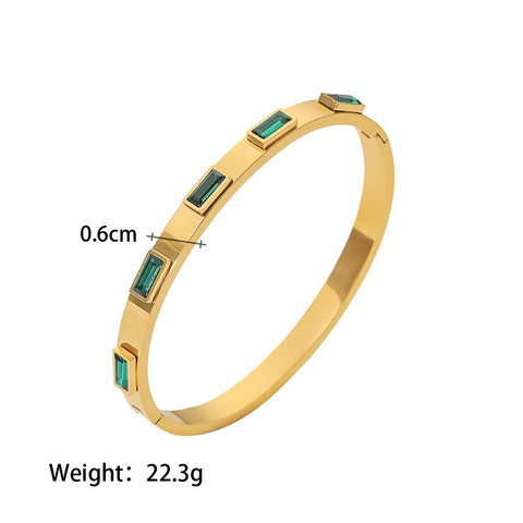 Zirkonia-Brombeer-Kettenarmband 
