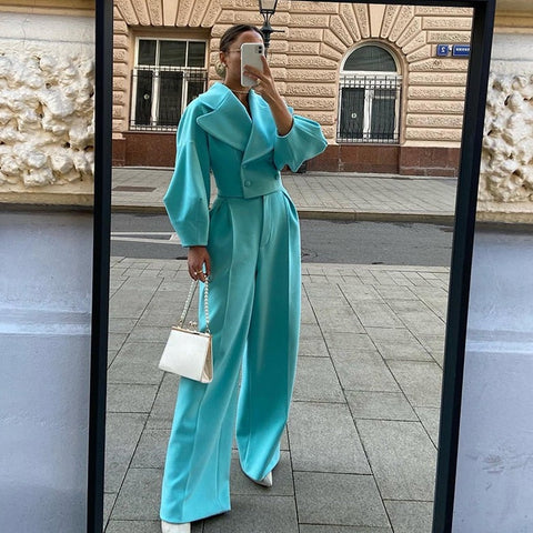 Margaret Mantel + Hosenanzug 