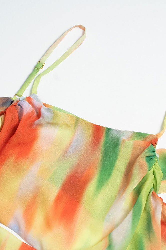 Beach Gradient Printed Maxi Dress
