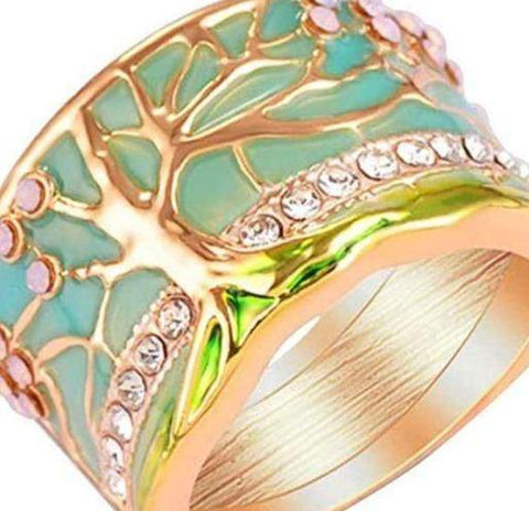 Cocktailring mit Lebensbaum 