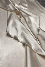 Sexy Halter V Neck Backless Sash Maxi Dress