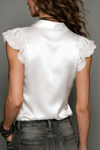 Light Mercerized Floral Lace Blouse