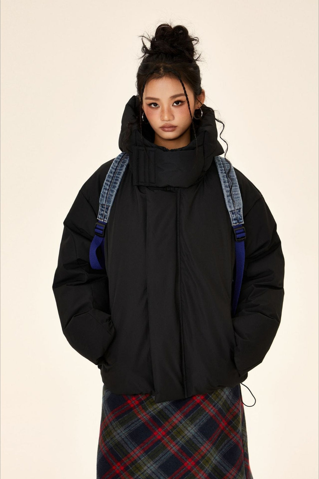 Unisex High Neck Puffer Jacket