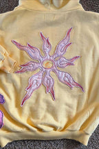 Floral Applique Street Hoodie