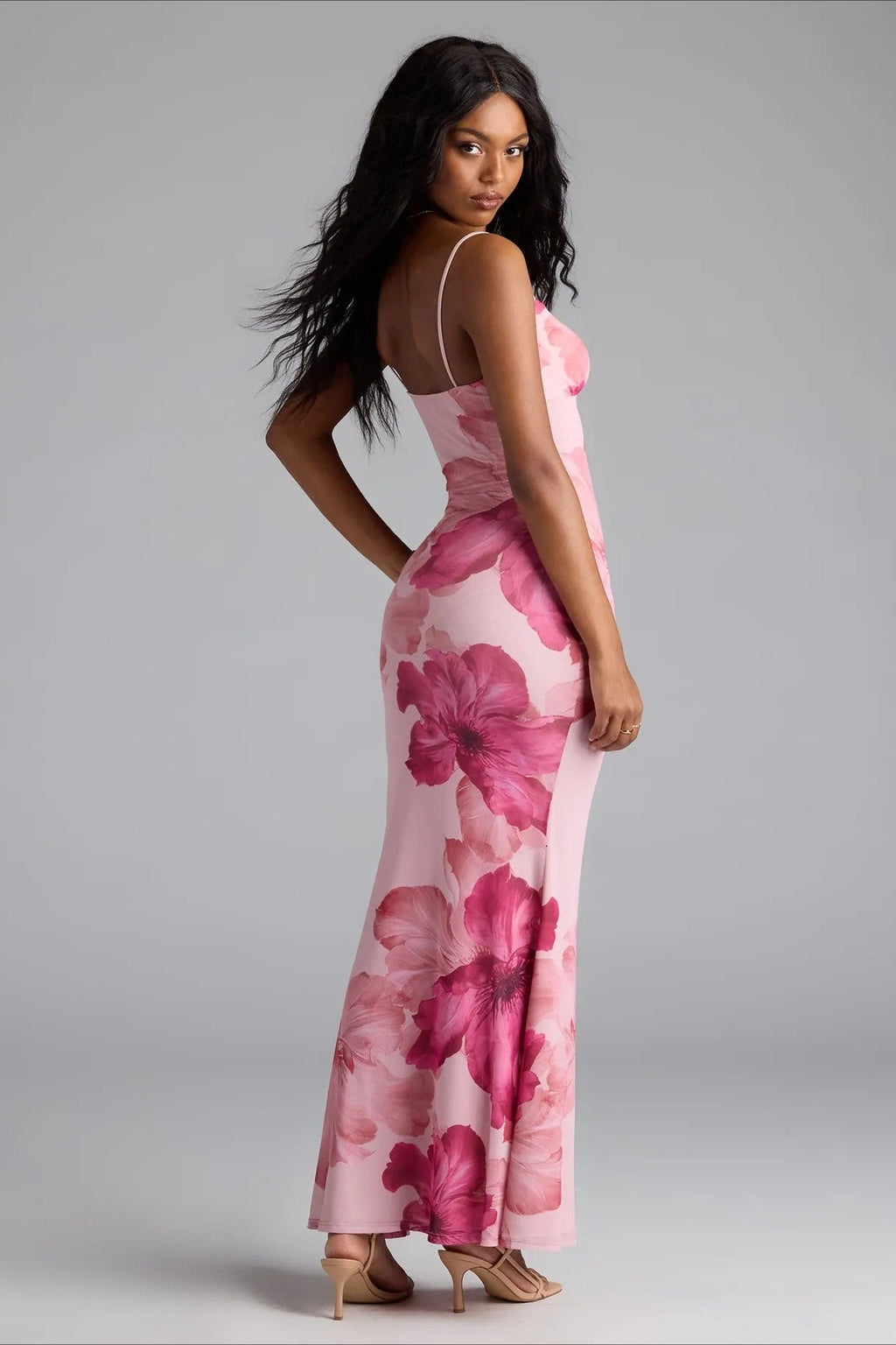 Cami Floral Print Bodycon Maxi Dress