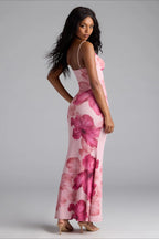 Cami Floral Print Bodycon Maxi Dress