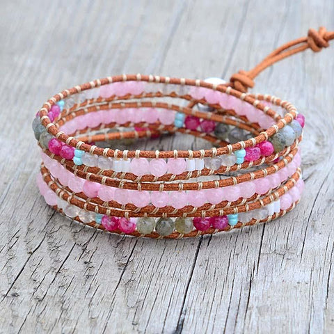 Rose Quartz Wrap Bracelet