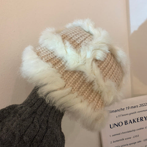 Women Winter Knitted Plush Warm Hat