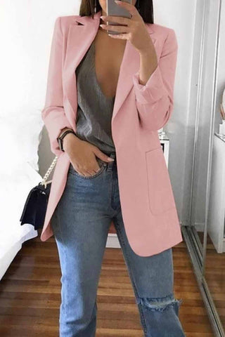 Traje elegante con blazer de bolsillo (5 colores) 