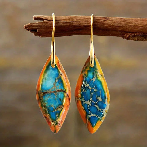 Cosmic Swirl Mosaic Earrings