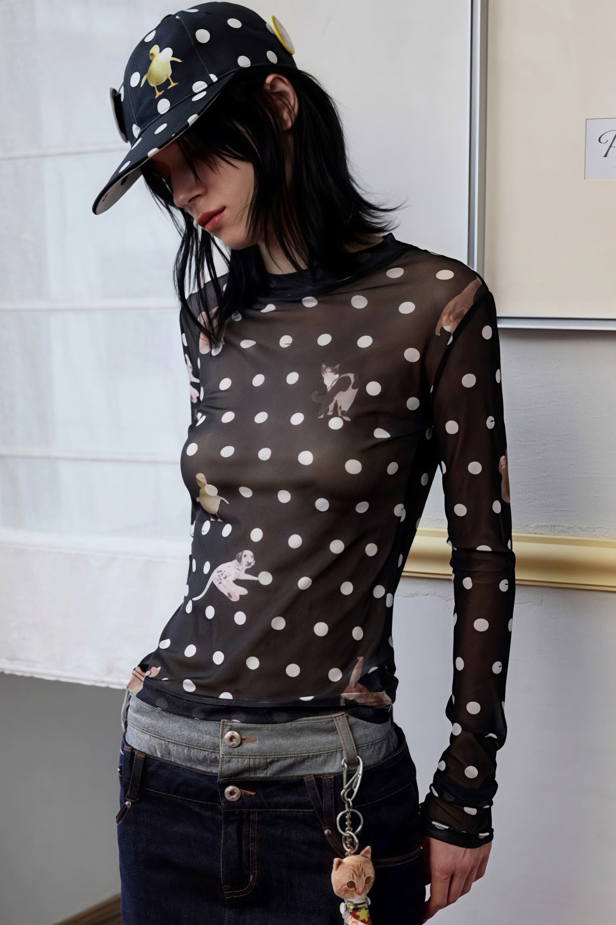 Slim Fit Short Length Animal Print Blouse