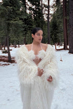 Faux Fur Extended Thick Warm Overcoat