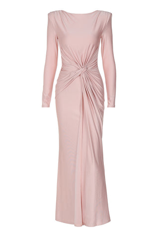 Amanda Long Sleeve Twist Front Maxi Dress