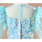 Ballkleider für kleine Mädchen, elegante Festkleider mit Pailletten, traumhaftes Prinzessinnenkleid für Kommunion und Party 