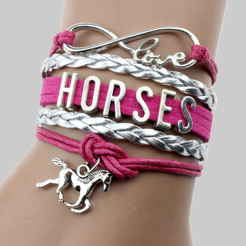 Modische Armbänder mit Buchstaben-Patchwork-Muster für den Alltag 