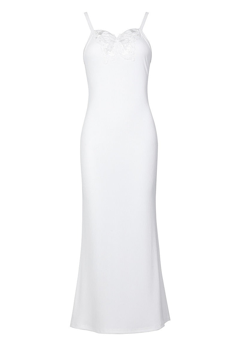 Spaghetti Strap Cutout Bodycon Maxi Dress