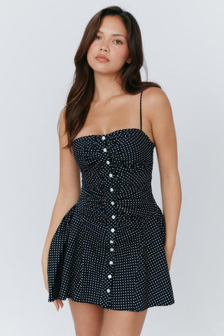 Tess – Camisole-Minikleid mit Polka Dots 