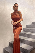 Chic Solid Slim Backless Sleeveless Maxi Dress