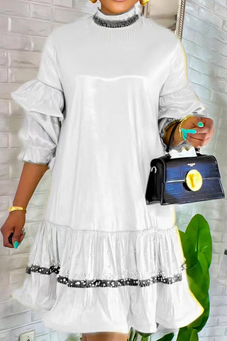 Beaded Mini Dress Casual Dress