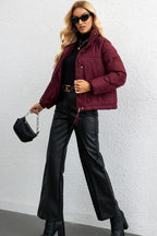 Short Stand Collar Puffer Coat