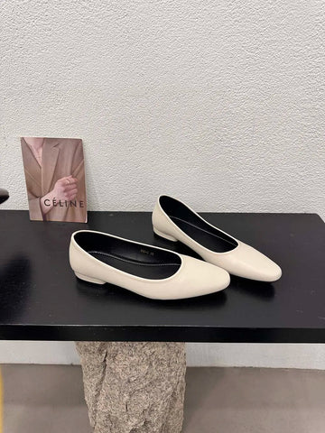 Mocasines de mujer beige, amarillo, plateado y negro con punta redonda, zapatos de vestir informales tipo Mary Jane, elegantes, sin cordones, talla 35-39 