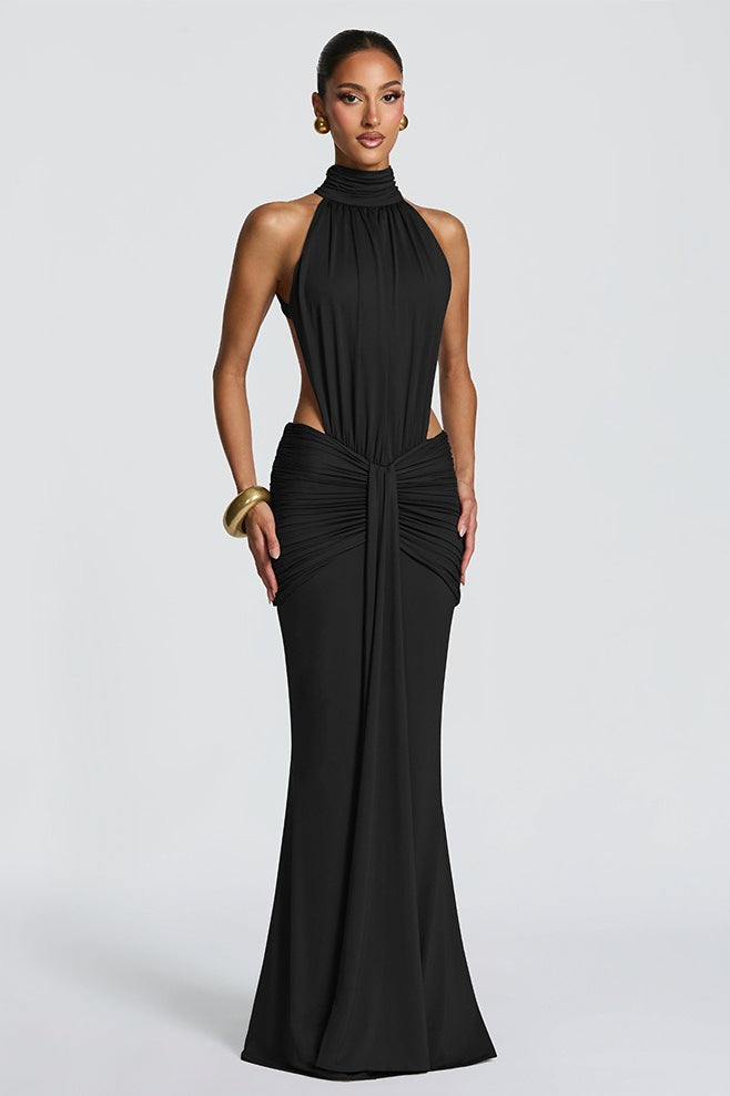 Sophisticated Backless Mermaid Fit Maxi Dress