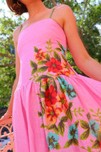 Floral Vacation Swing Cami Maxi Dress