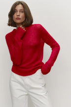 Mohair Round Neck Knit Top