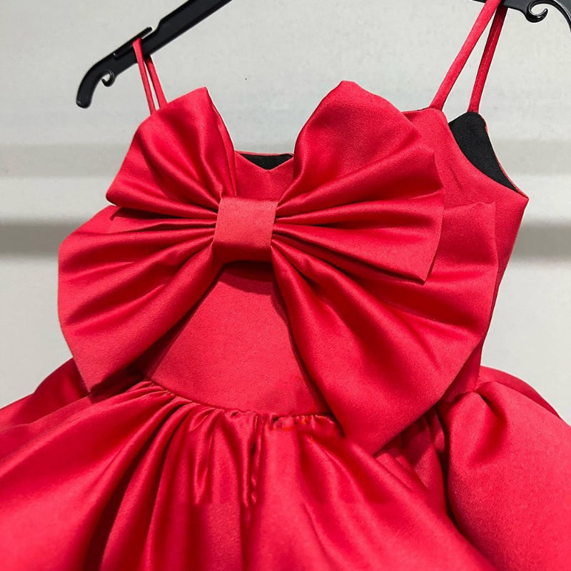 Elegante vestido de primera comunión para bebé, vestido de princesa para bautizo de niña pequeña. 