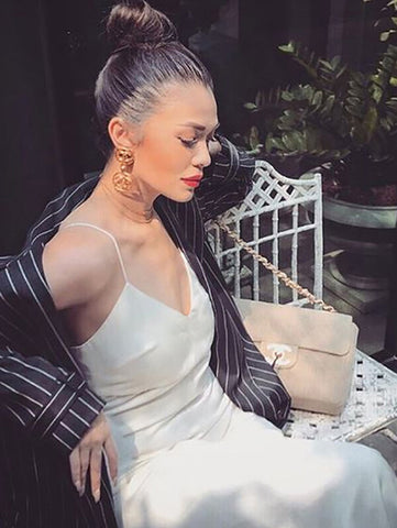 Ecru White Slipdress Back Zipper Sexy Summer Casual Maxi Dresses