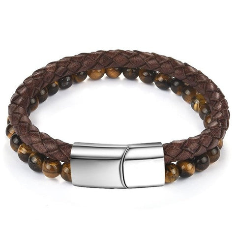 Magnetarmband aus Naturstein 