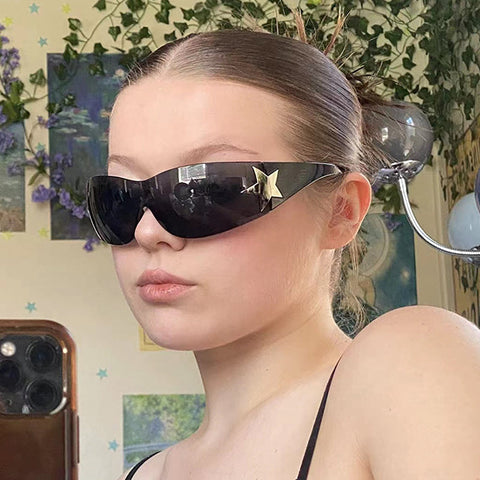Casual Daily The stars Patchwork Sunglasses