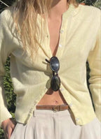 Soft Knit Solid Color Cardigan