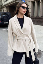 Suede Vintage Long Sleeve Jacket