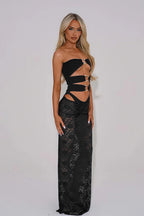 Lace Solid Three Piece Swim Sets