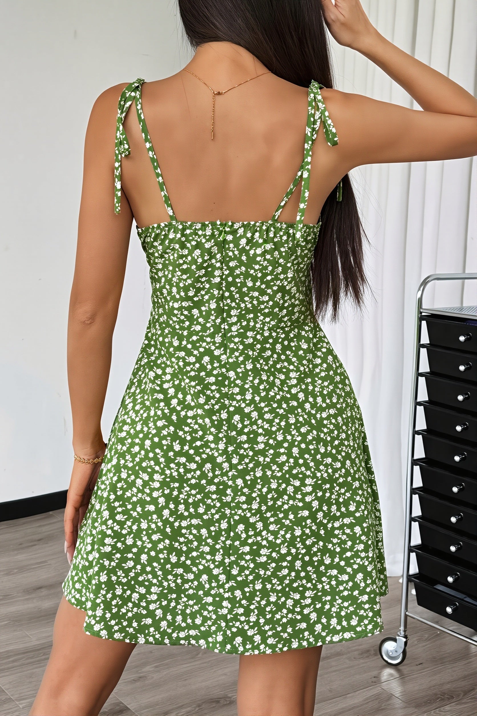 Ruched A Line Loose Mini Dress