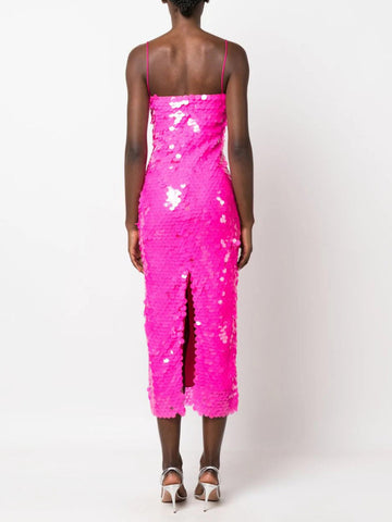 Sparkle Maxi Dress Spaghetti Straps Backless Sequins Prom Dresses