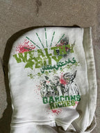Graffiti Printed Gothic Hoodie