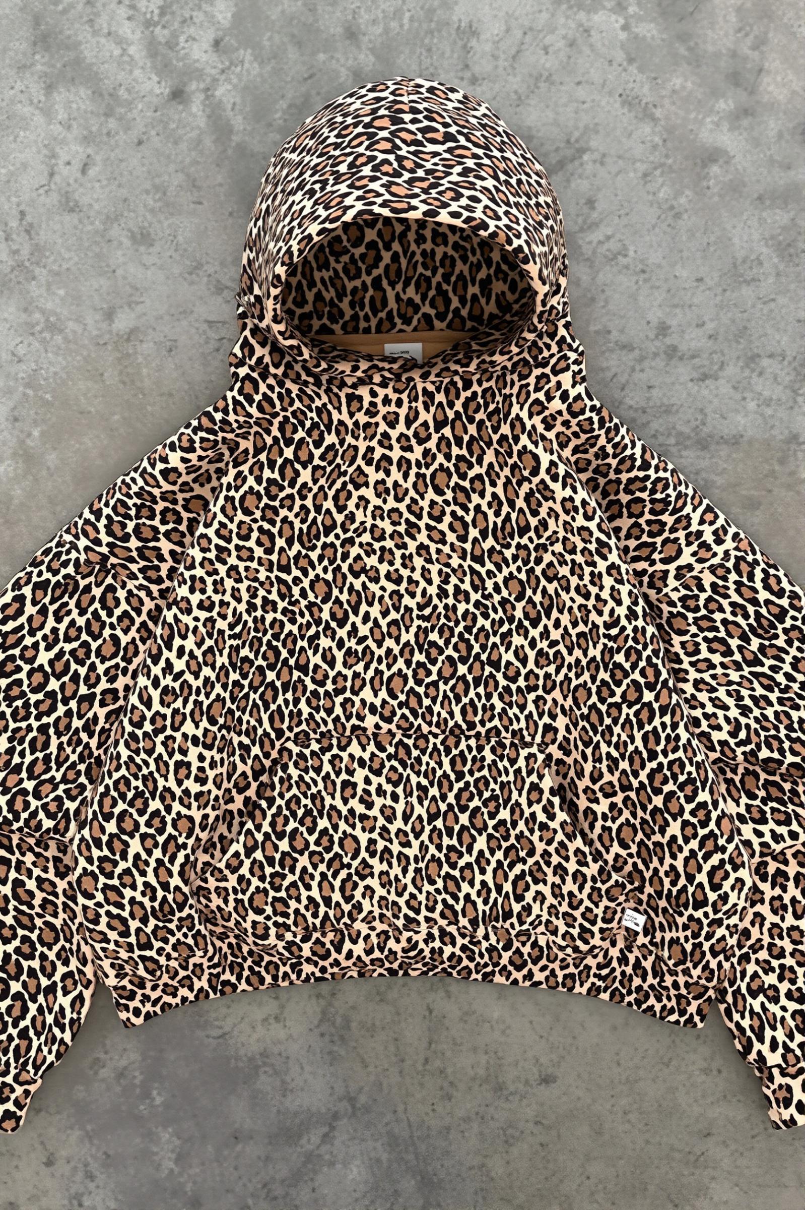 3D Leopard Print Loose Fit Sweatshirts