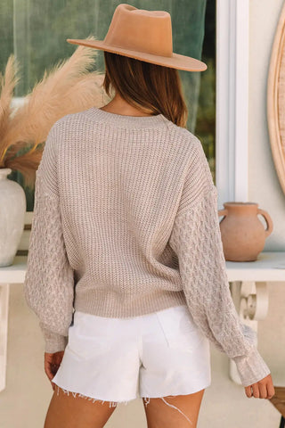 sequin snowflake sweater