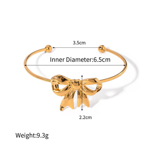 Süßes offenes Armband mit Schleife 