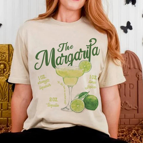Camiseta de algodón vintage Margarita Lover 