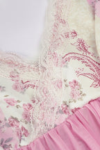 Floral Lace Patchwork V‑Neck Cami Top