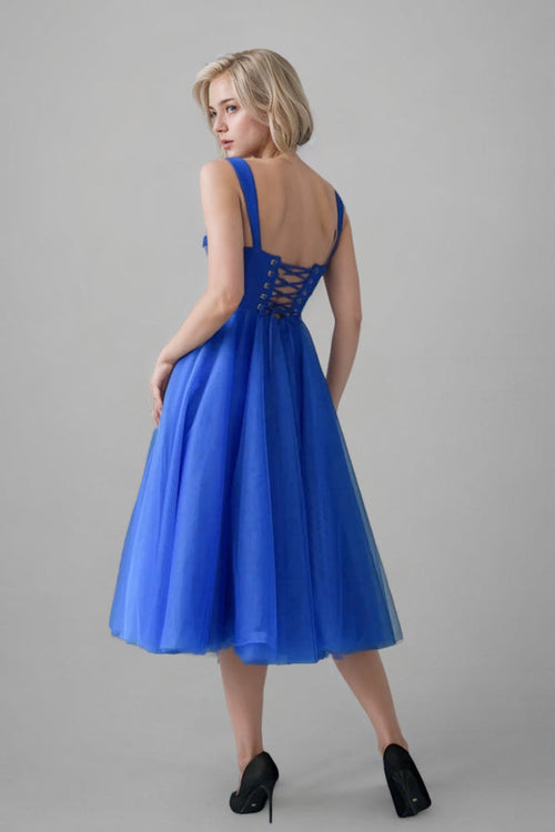 A-line Tulle Corset Short Homecoming  Dress Mini Dress