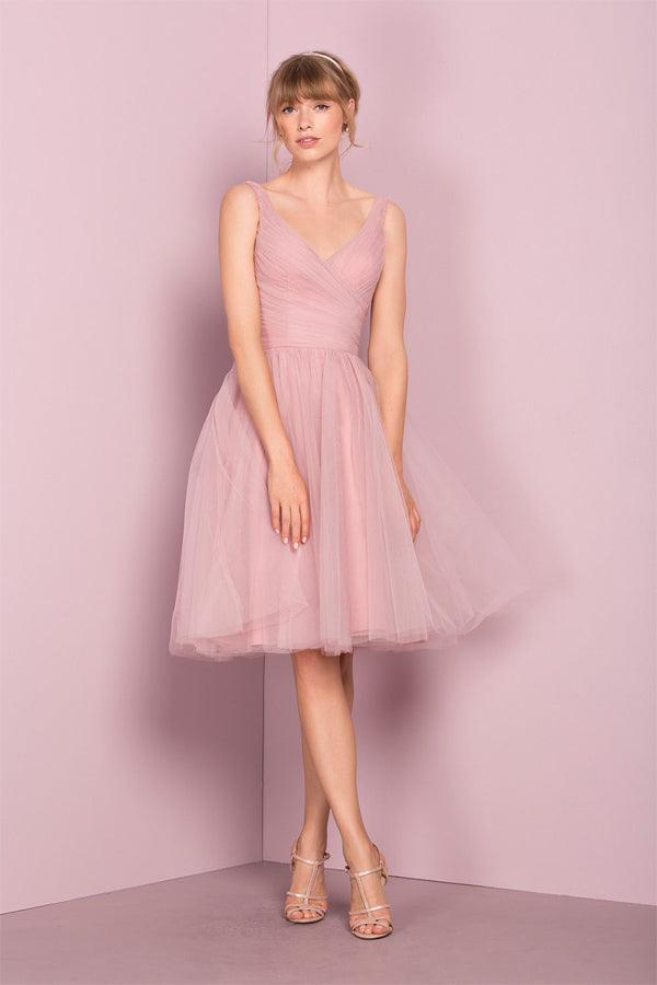 Cute  V Neck Knee Length Homecoming Dress Short Prom Dresses